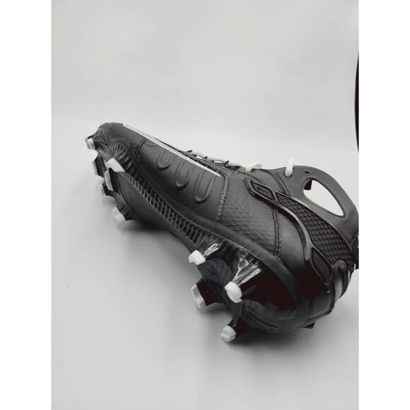 Mens Size 7 Nike Lacrosse Cleats Huarache 9 Elite Mid LAX Black White FD0088-002 main image 5